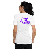 Ladies Purple Logo V-neck